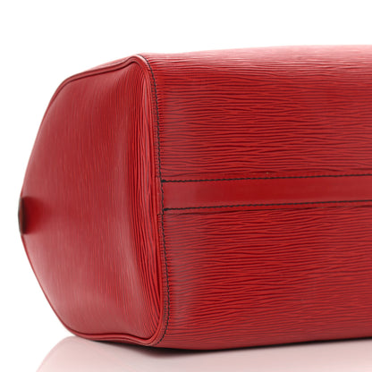Louis Vuitton Epi Speedy 35 Castillan Red 11 of 16