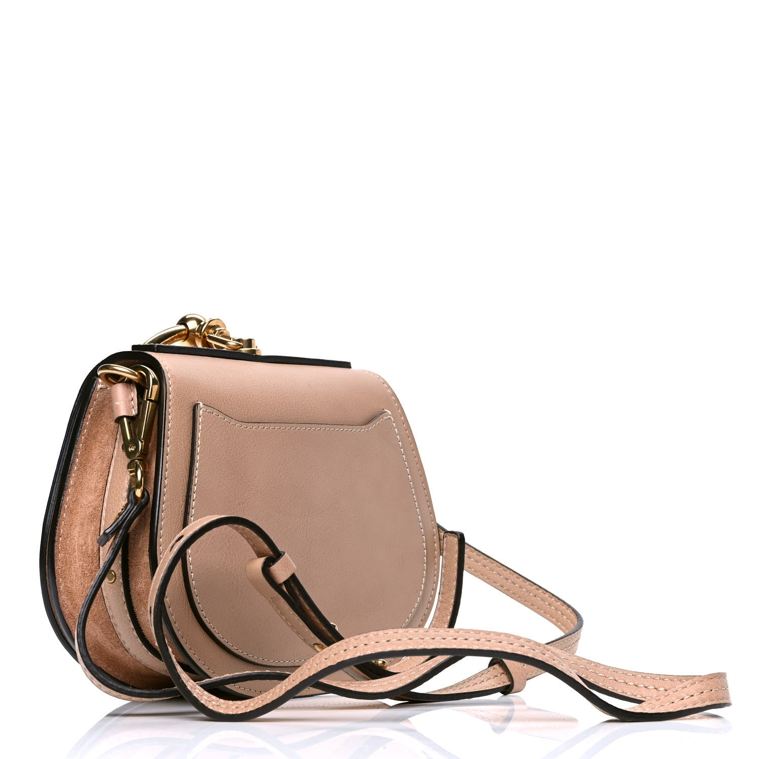 Chloe Calfskin Suede Small Nile Bracelet Bag Biscotti Beige 2 of 4