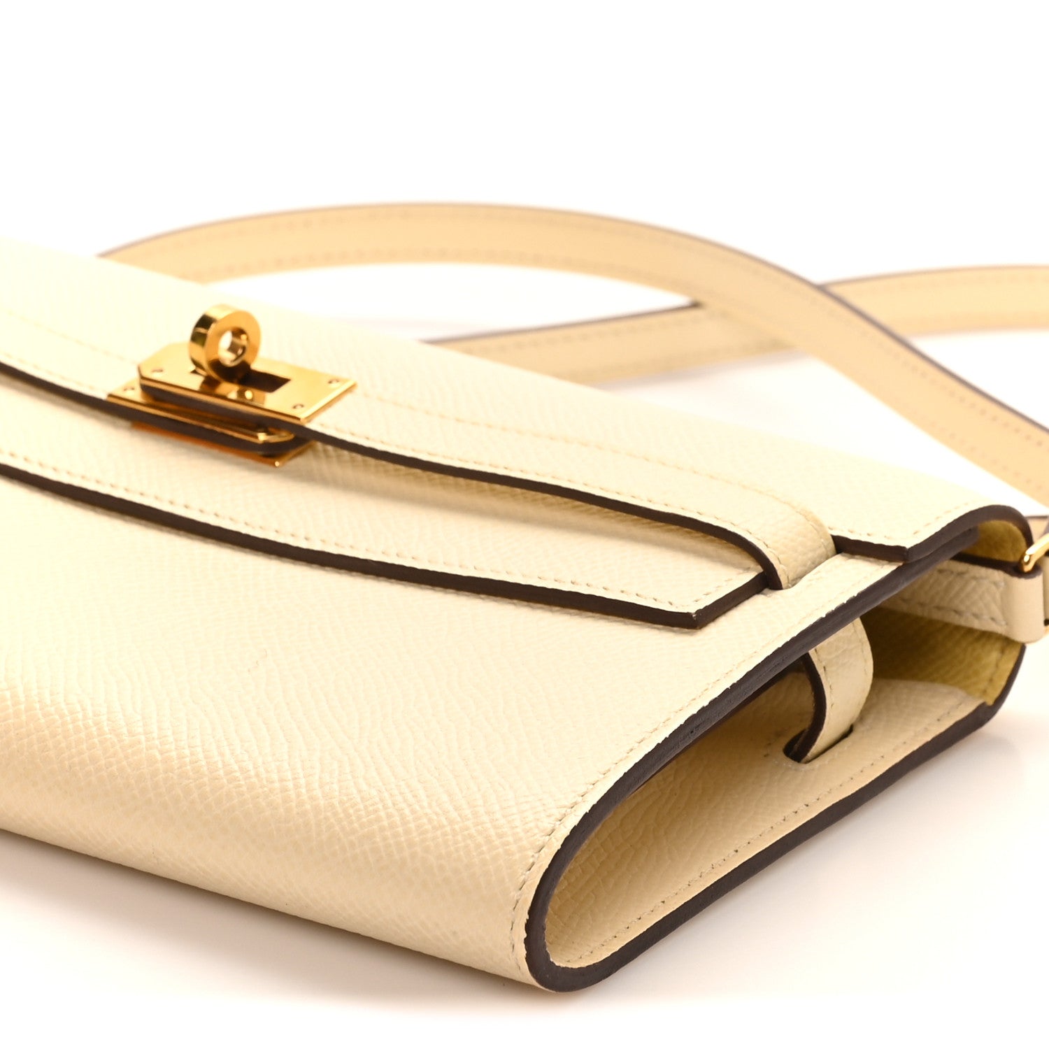 Hermes Epsom Verso Kelly Wallet To Go Nata Jaune Poussin 10 of 11