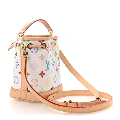 Louis Vuitton LV x TM Monogram Multicolor Nano Noe NV White 3 of 10