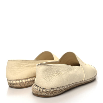 Chanel Lambskin CC Espadrilles 37 White Black 4 of 12
