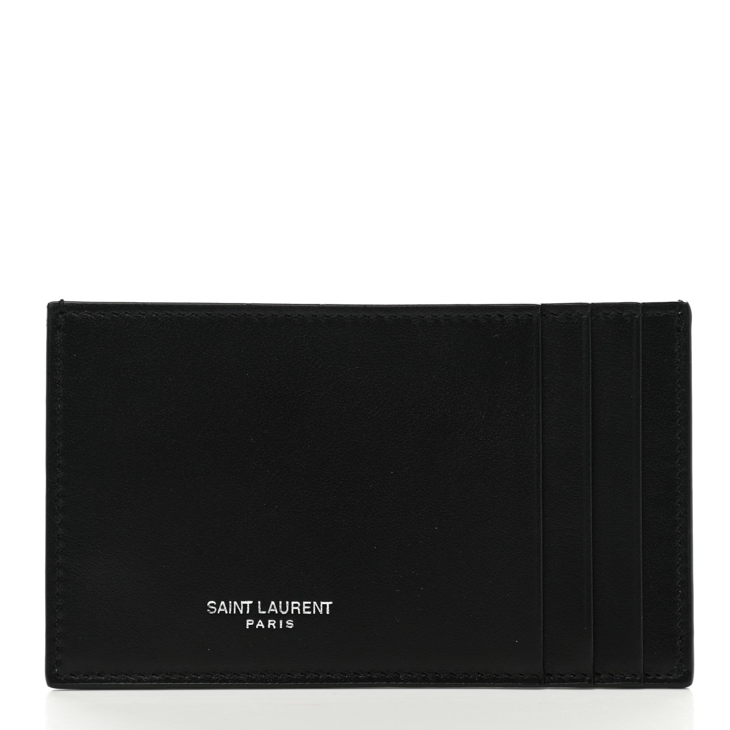 Saint Laurent Smooth Calfskin Card Case Black 1 of 7