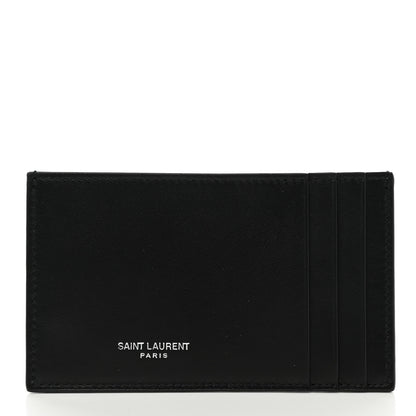 Saint Laurent Smooth Calfskin Card Case Black 1 of 7