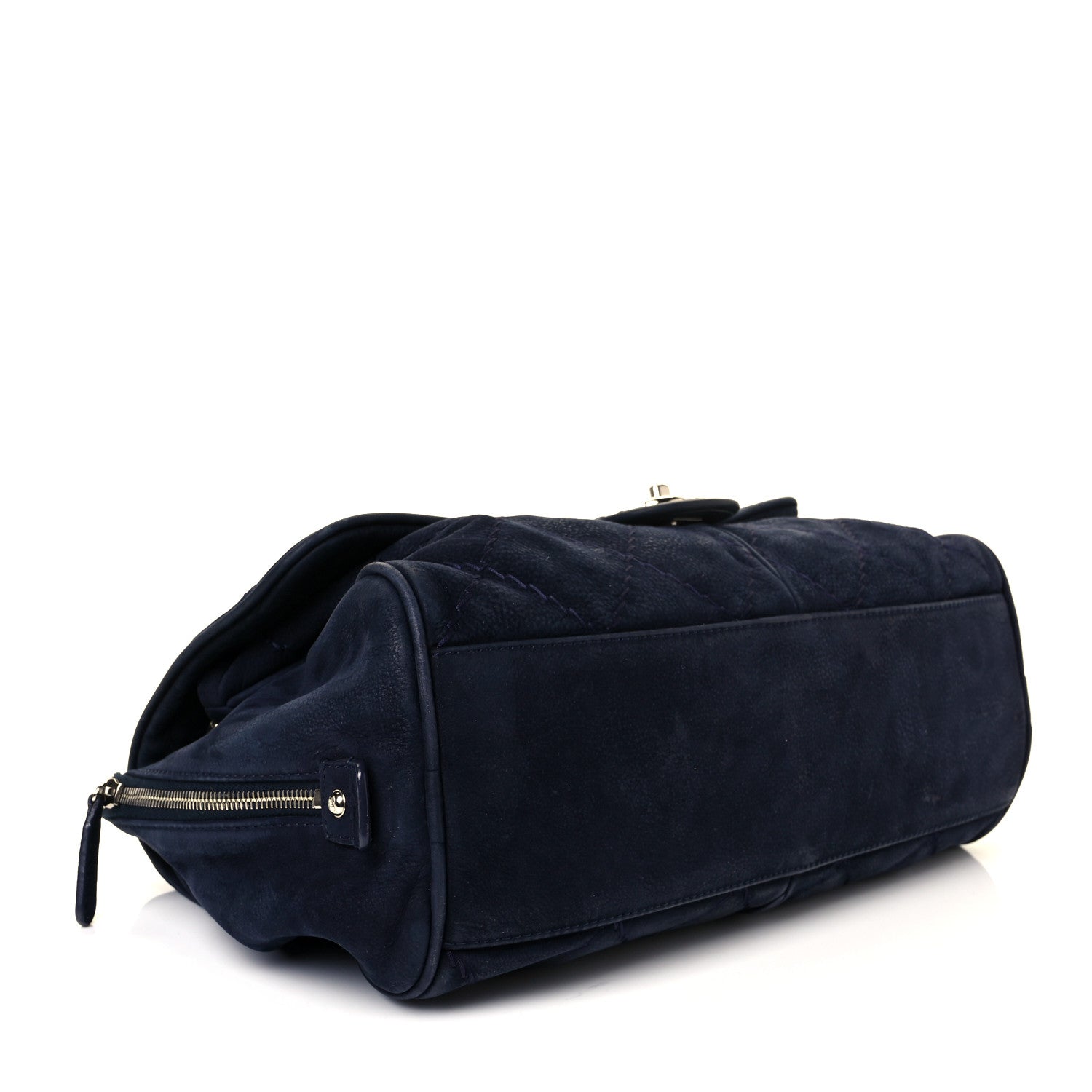 Chanel Suede Ultimate Stitch Flap Navy Blue 4 of 9