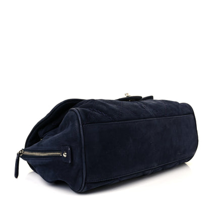 Chanel Suede Ultimate Stitch Flap Navy Blue 4 of 9