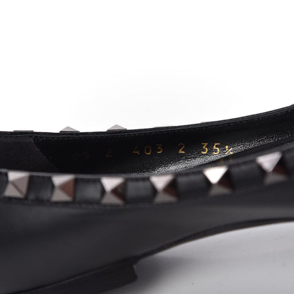 Valentino Garavani Nappa Rockstud Ballerina Flats 35.5 Black 9 of 9