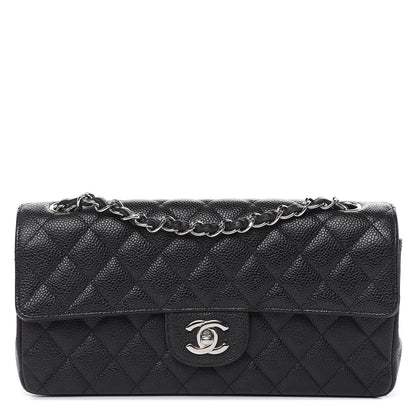 Chanel Caviar Quilted East West Flap Black 1 of 16
