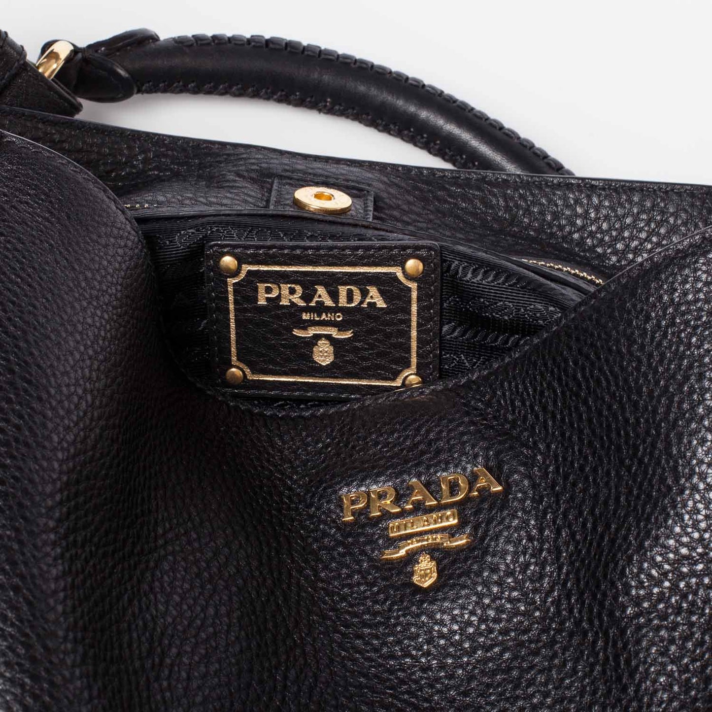 Vitello Daino Hobo Nero Black