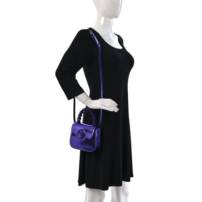 Versace Metallic Mini La Medusa Bag Dark Orchid 2 of 9