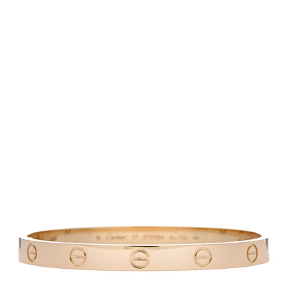 Cartier 18K Yellow Gold LOVE Bracelet 17 1 of 6