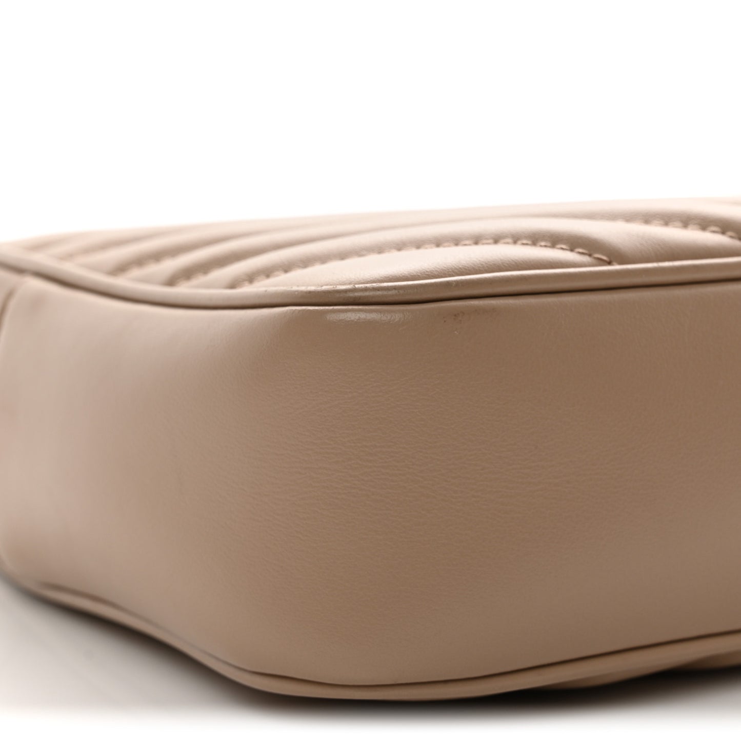 Calfskin Matelasse Monogram Lou Camera Bag Dark Latte