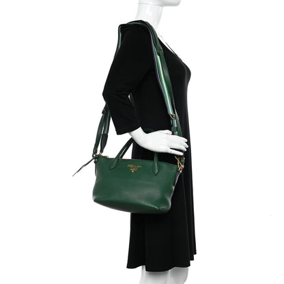 Prada Vitello Daino Shopping Tote Foresta 2 of 11