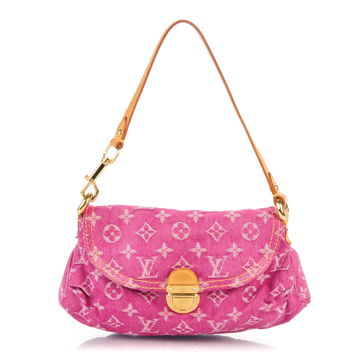 Louis Vuitton Monogram Denim Mini Pleaty Fuchsia 1 of 7