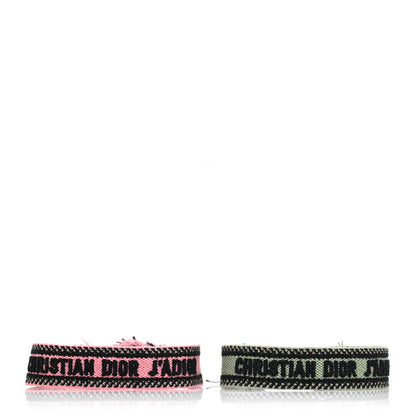 Christian Dior Woven Cotton J'Adior Friendship Bracelet Set 1 of 3