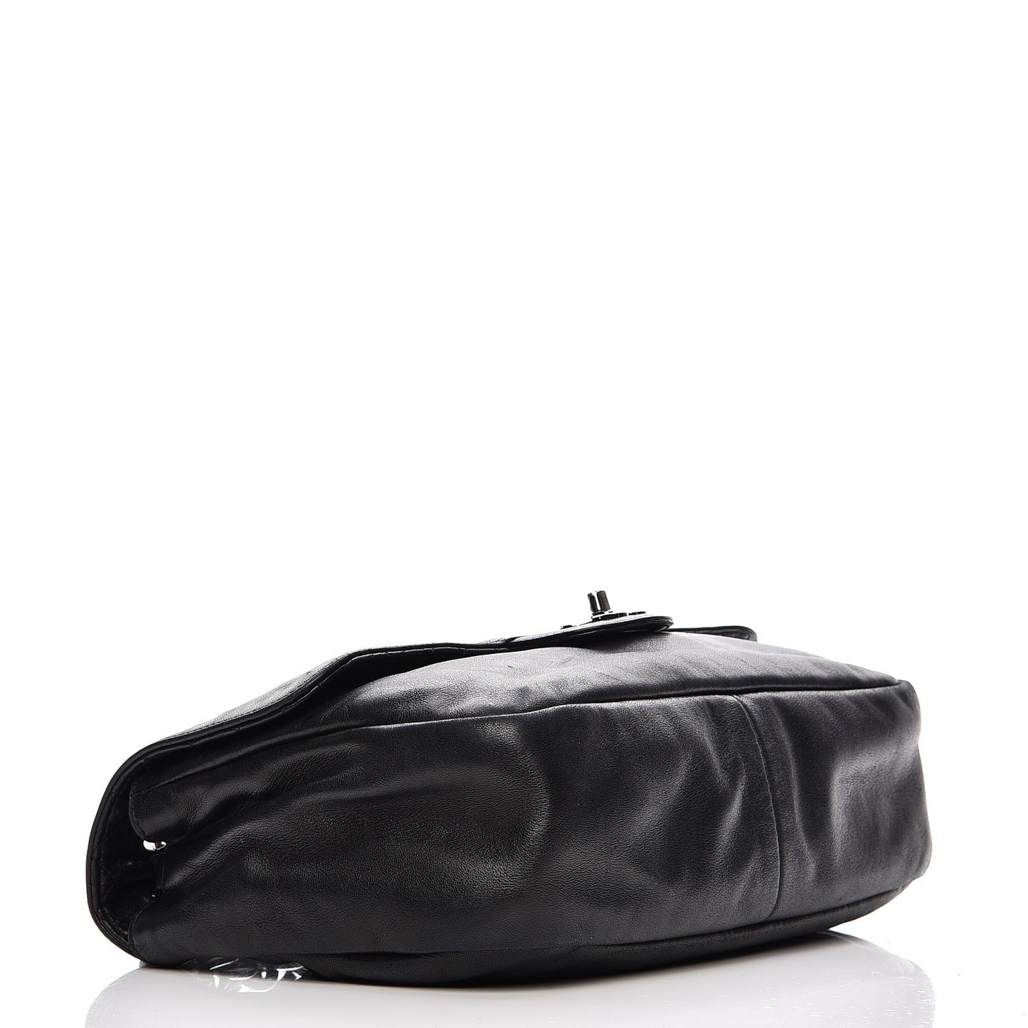 Lambskin Medium Soft and Chain Flap Black