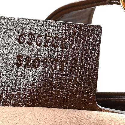 Gucci GG Supreme Monogram Azalea Calfskin Web Small Jackie 1961 Hobo Beige Ebony Brown Sugar 7 of 9