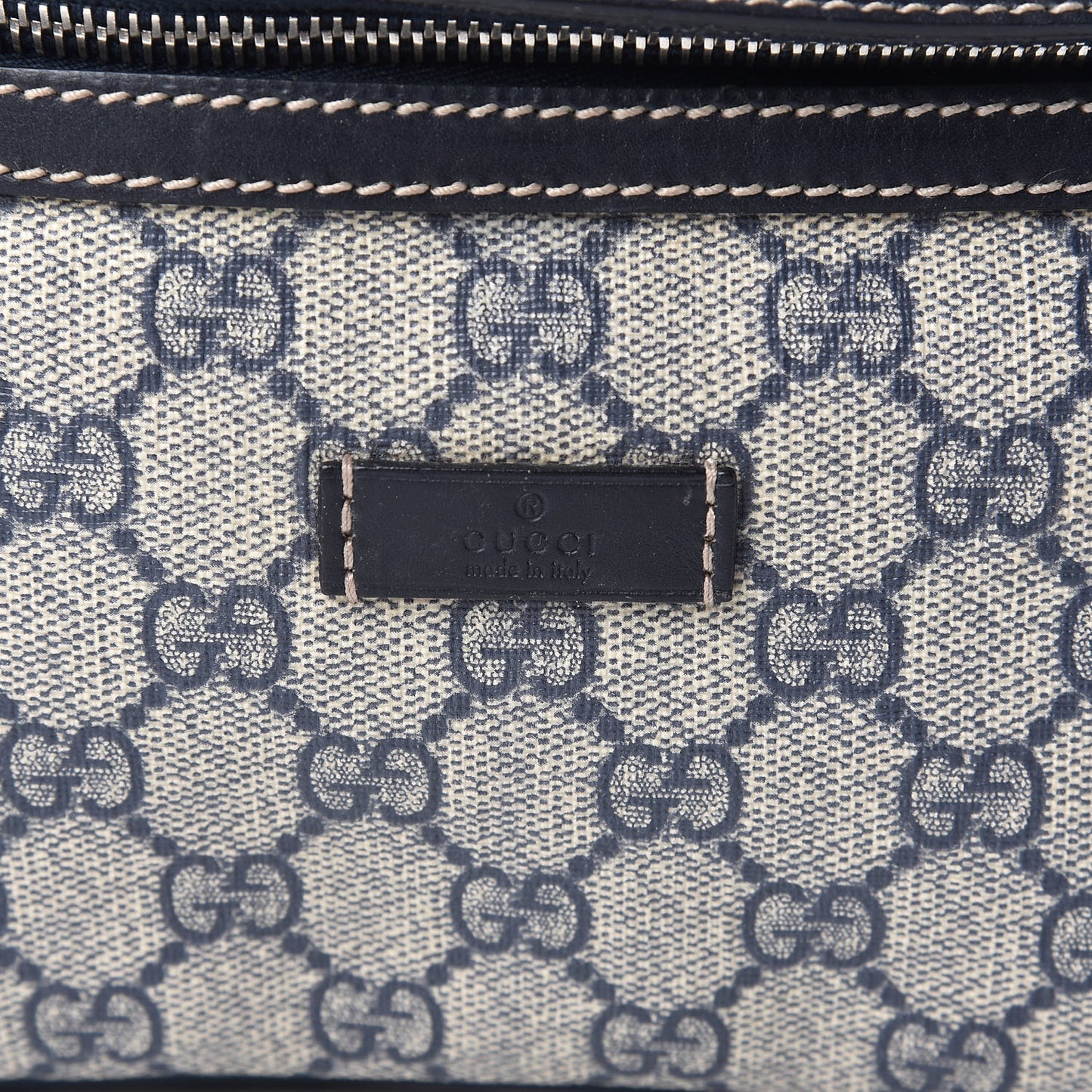 GG Plus Monogram Belt Bag Navy