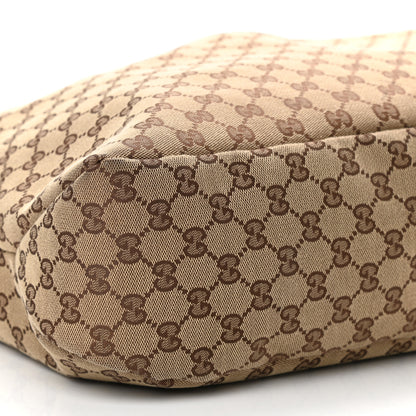 Gucci Monogram Large Horsebit Chain Hobo Brown 8 of 10