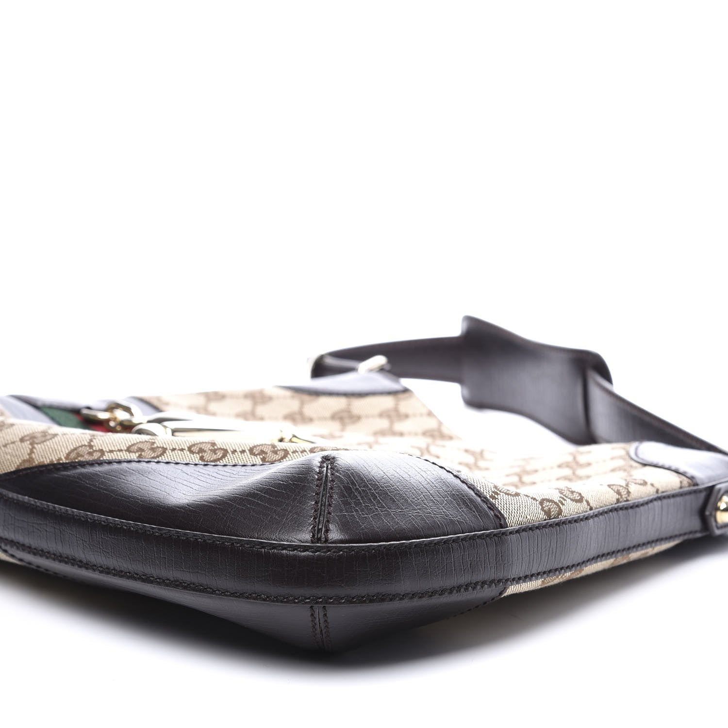 Gucci Monogram Hasler Hobo Dark Brown 6 of 10