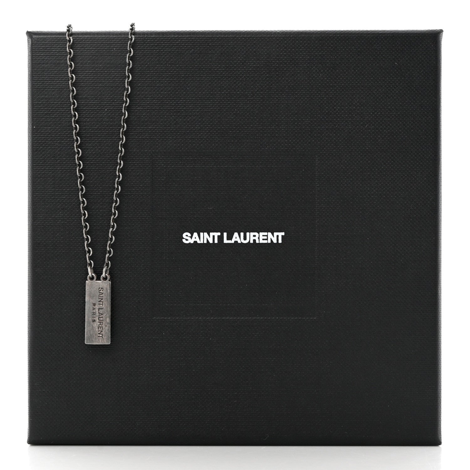 Saint Laurent Tag Necklace 5 of 5