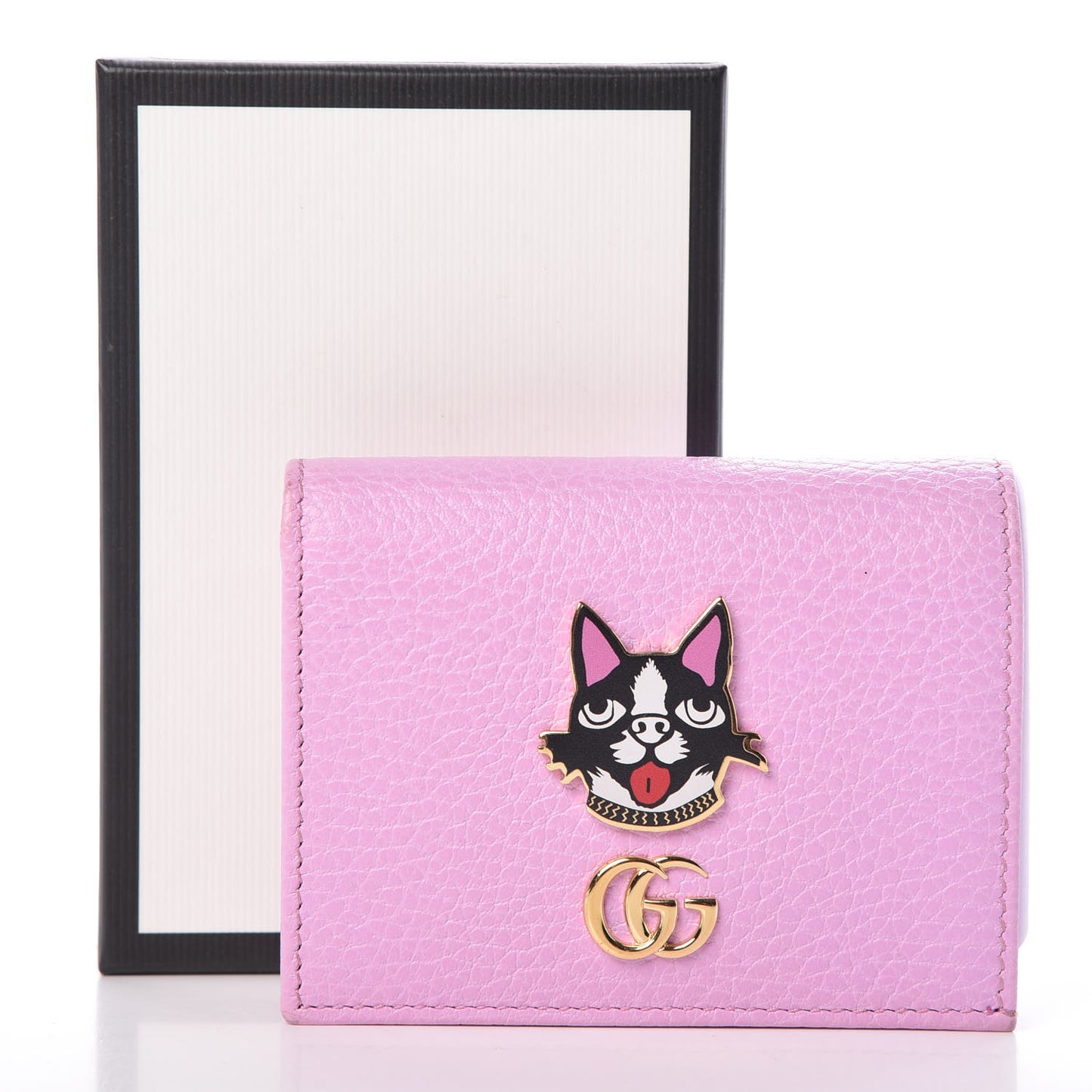 Dollar Calfskin Bosco Card Case Wallet Malva