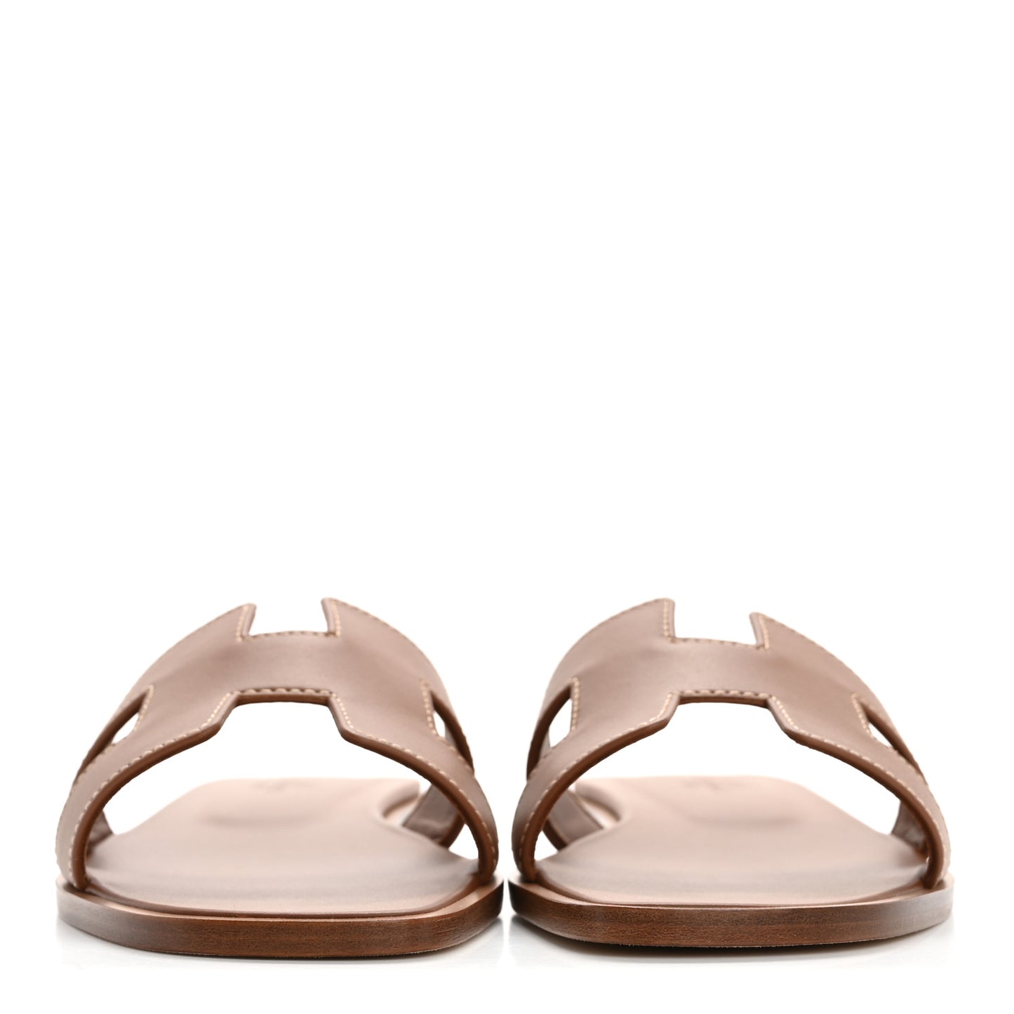 Box Calfskin Oran Sandals 35.5 Gold