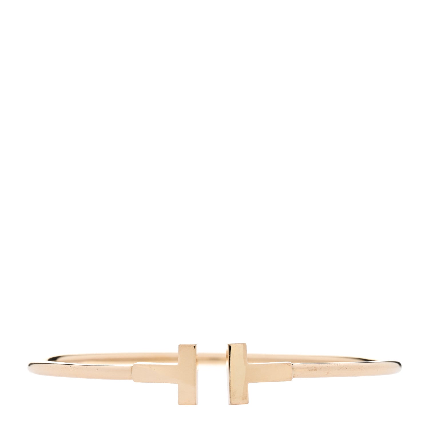 Tiffany 18K Yellow Gold T Wire Bracelet 1 of 4