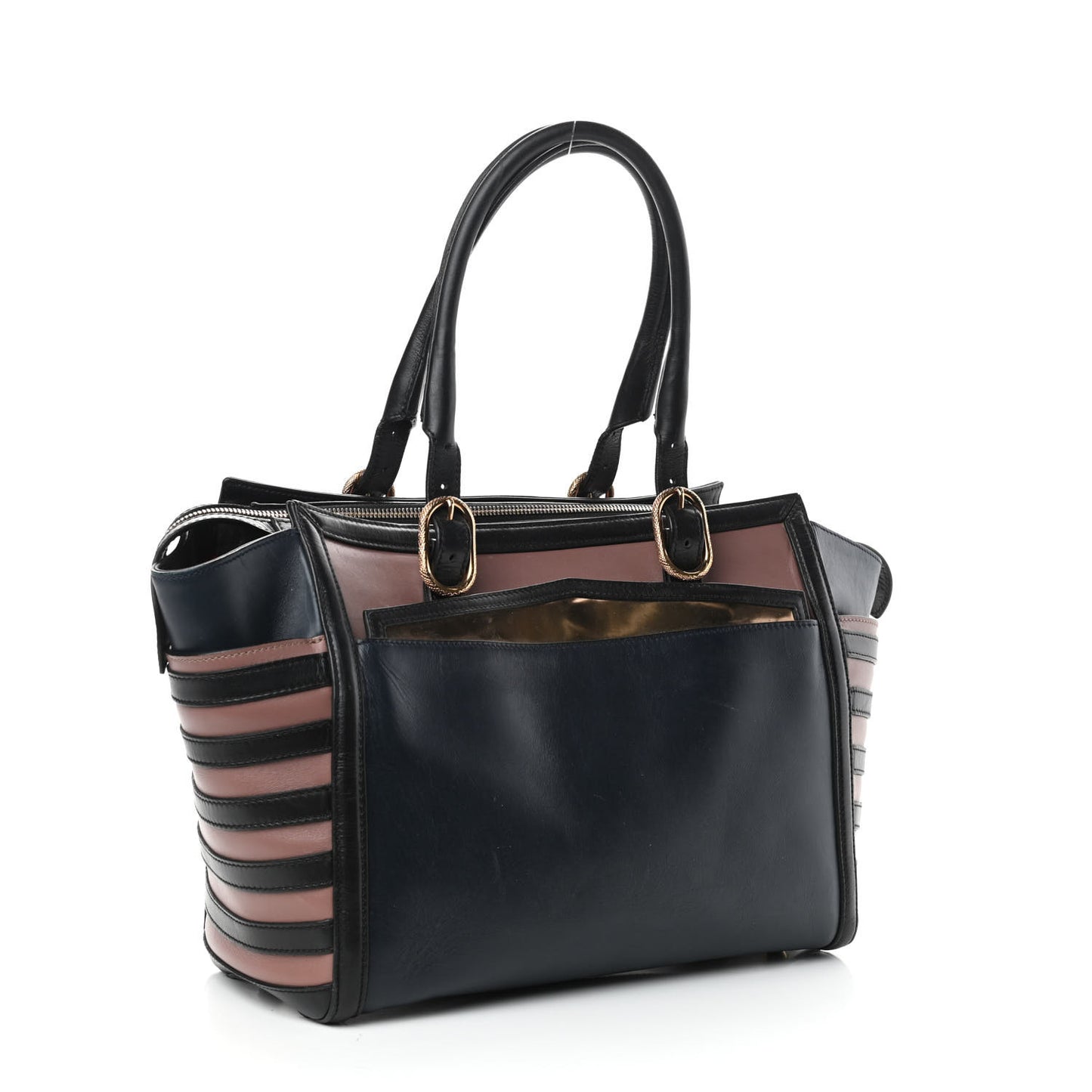 Calfskin Farida Bowler Bag Multicolor