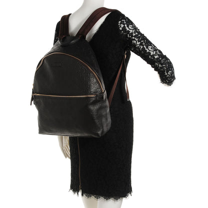 Gucci Guccissima Medium Classic Backpack Black 2 of 8