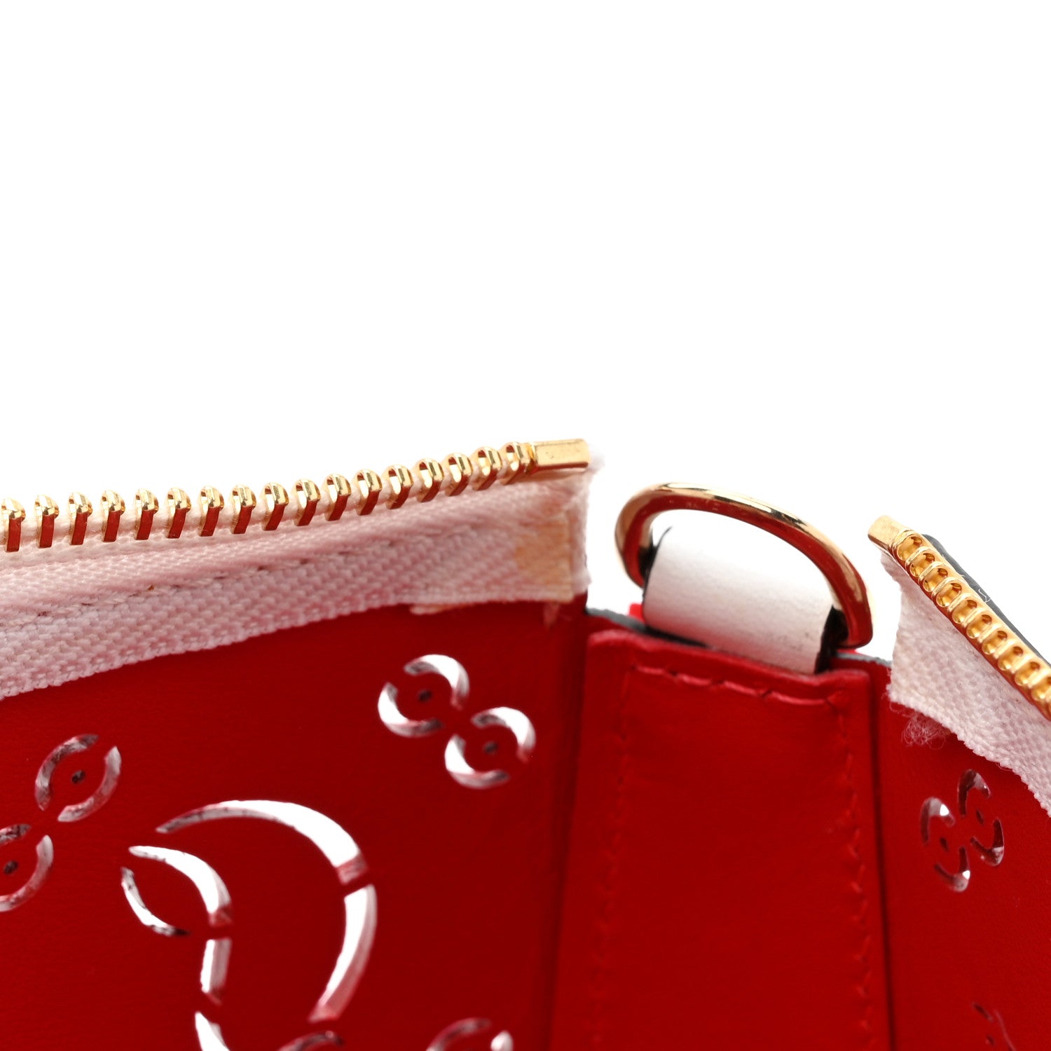 Christian Louboutin Calfskin Empire Loubinthesky Loubila Chain Clutch Bianco Loubi 10 of 13