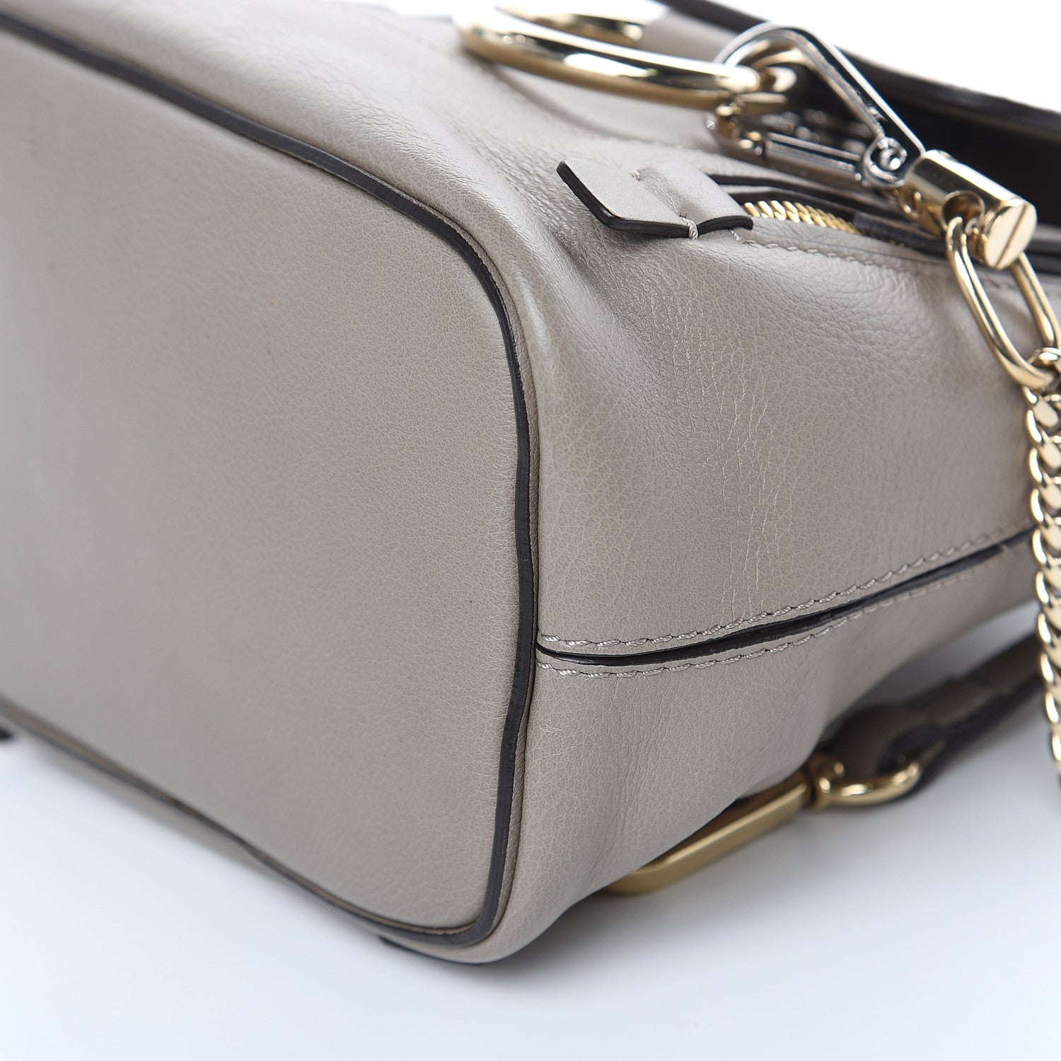 Chloe Suede Calfskin Mini Faye Backpack Motty Grey 10 of 14