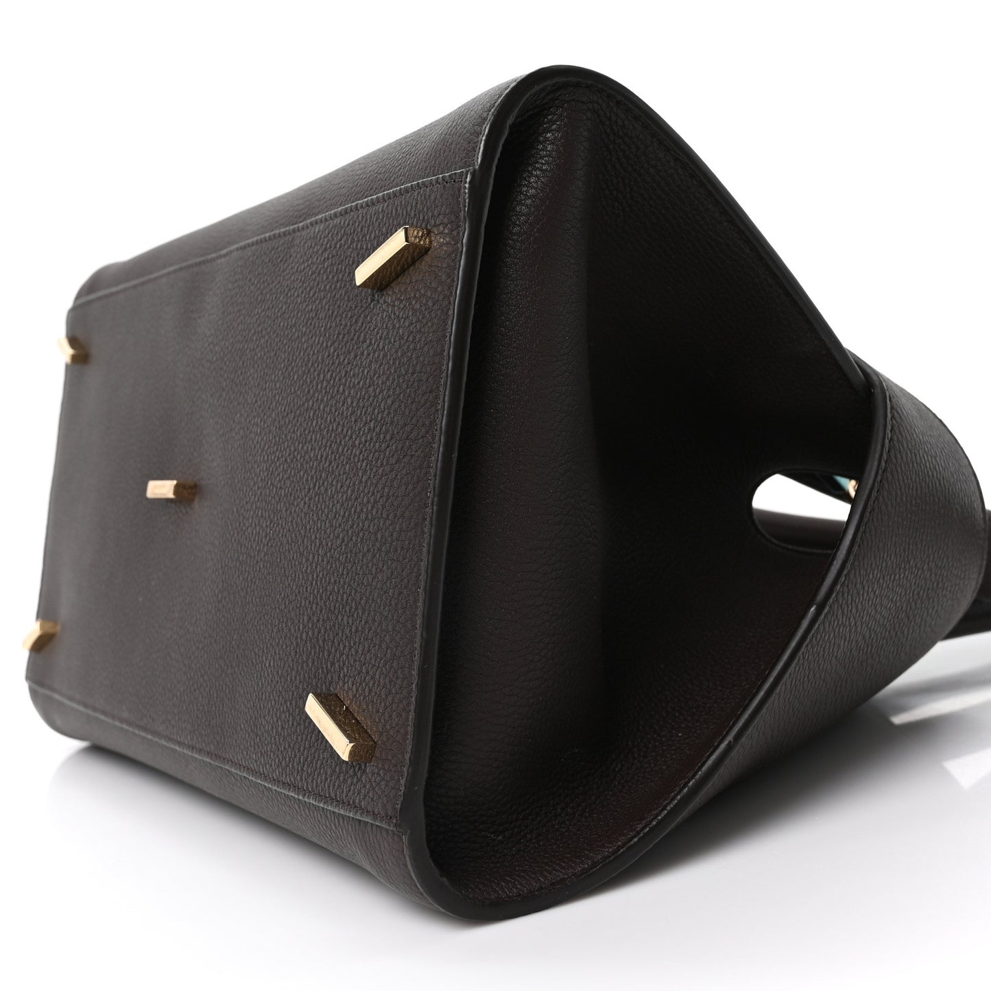 Calfskin Small Hug Bag Testa Di Moro Burnt Ocra