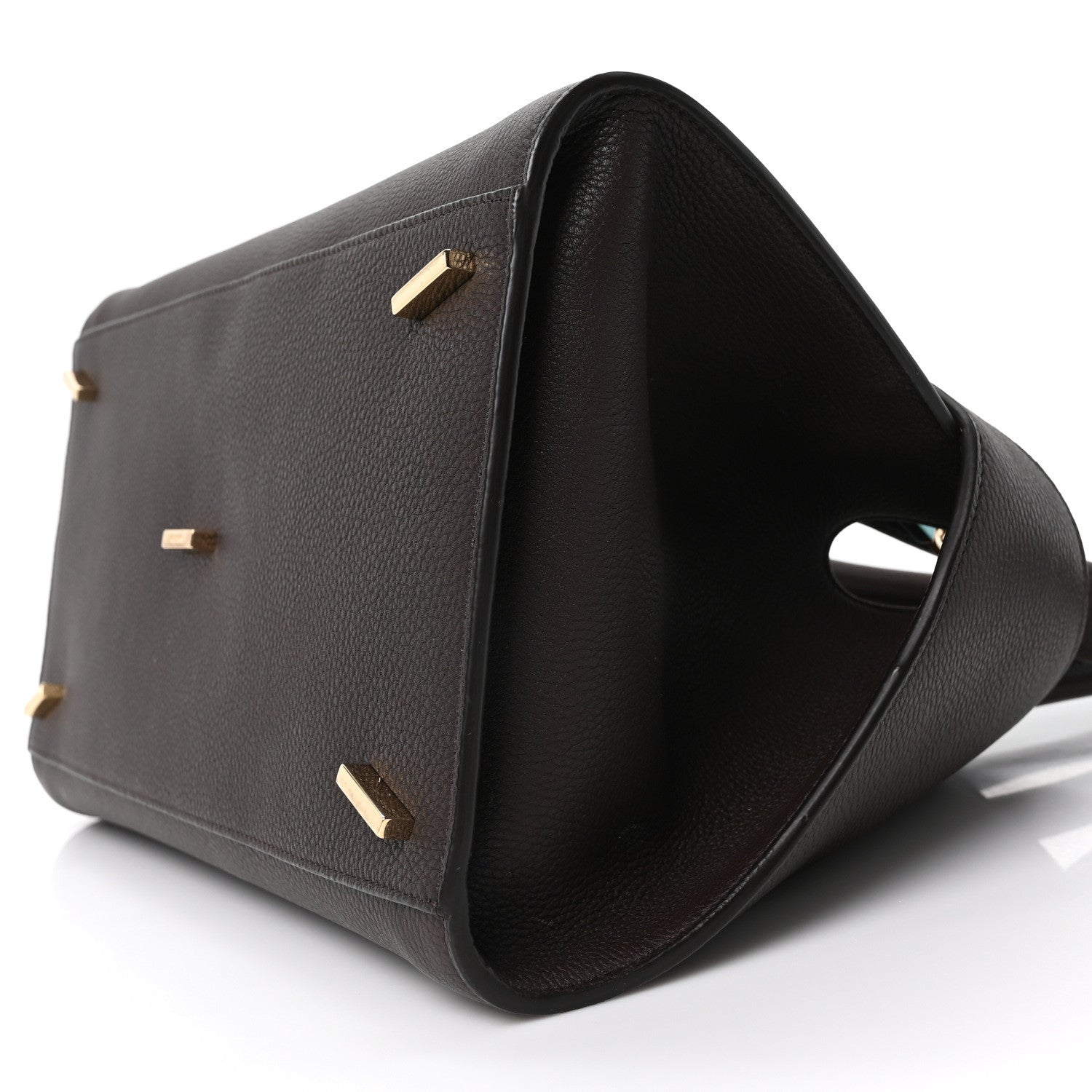 Salvatore Ferragamo Calfskin Small Hug Bag Testa Di Moro Burnt Ocra 9 of 9