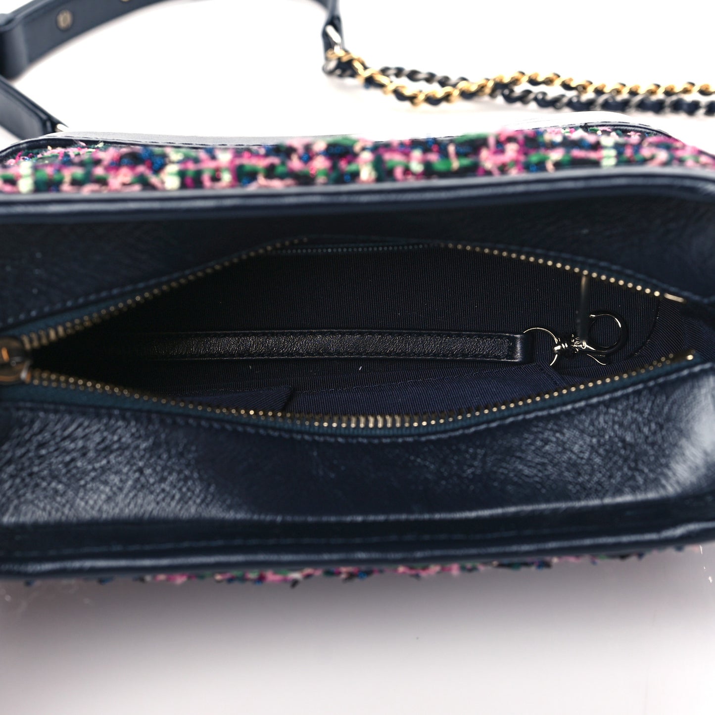 Tweed Calfskin Small Gabrielle Hobo Multi