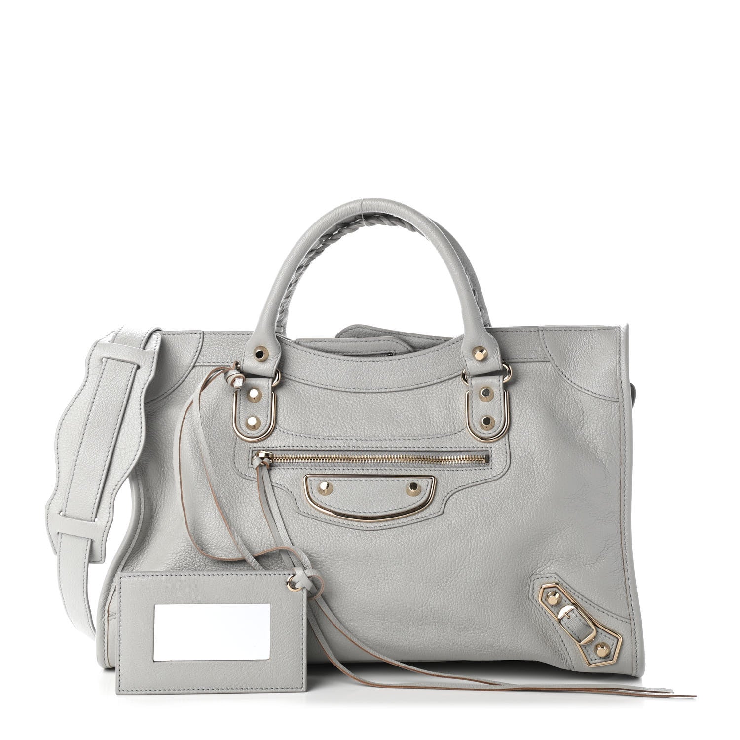 Balenciaga Agneau Gold Metallic Edge Hardware City Gris Glace 1 of 9