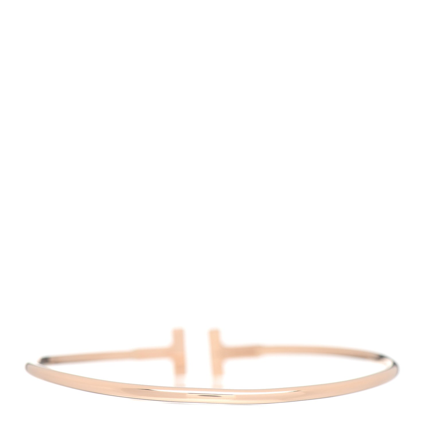 Tiffany 18K Rose Gold T Wire Bracelet 3 of 4