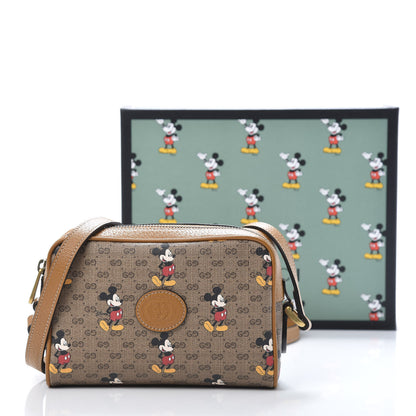 Gucci X DISNEY Mini Vintage GG Supreme Monogram Mickey Mouse Shoulder Bag Beige Vintage Sun Oil 11 of 11