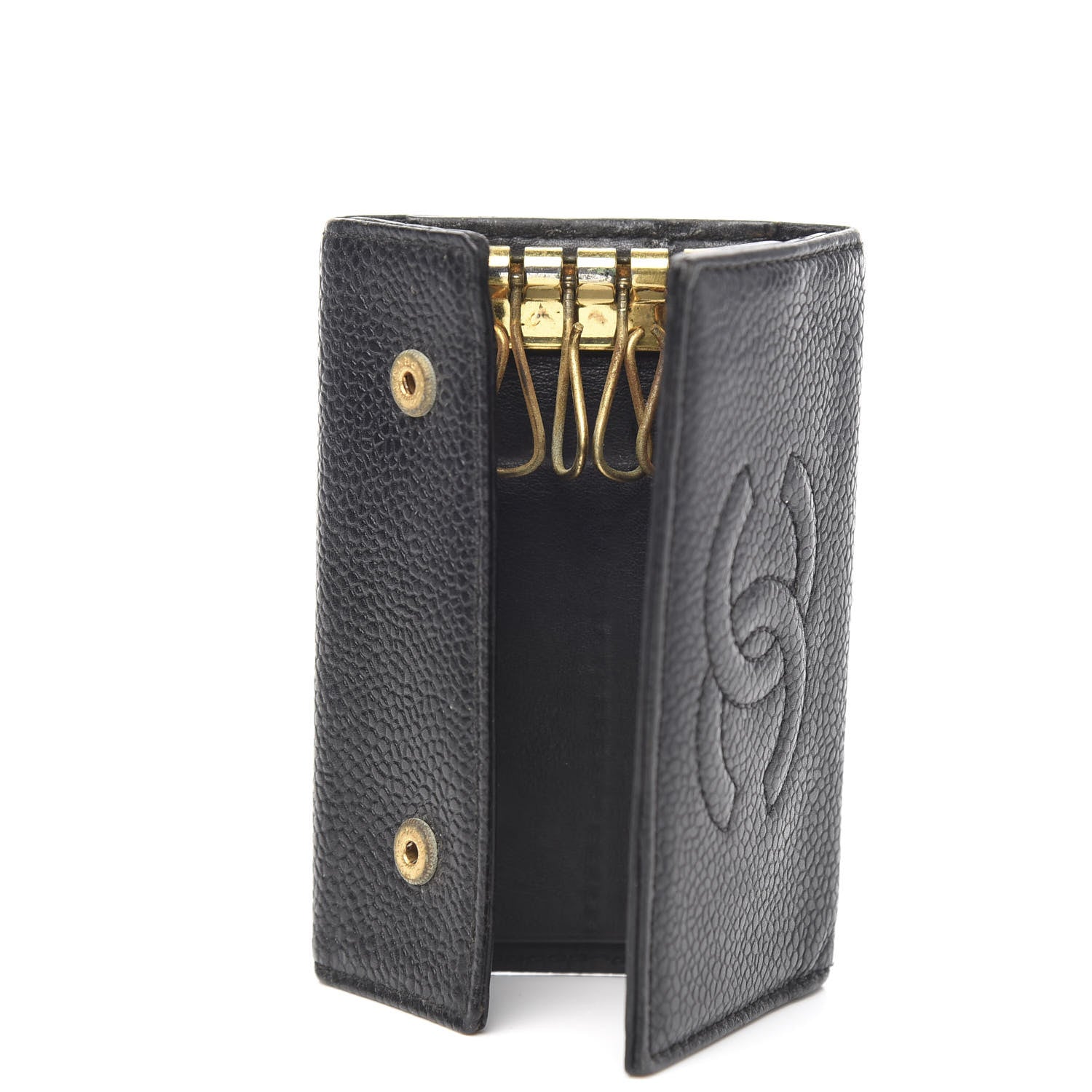 Chanel Caviar Timeless CC 6 Key Holder Case Black 4 of 7