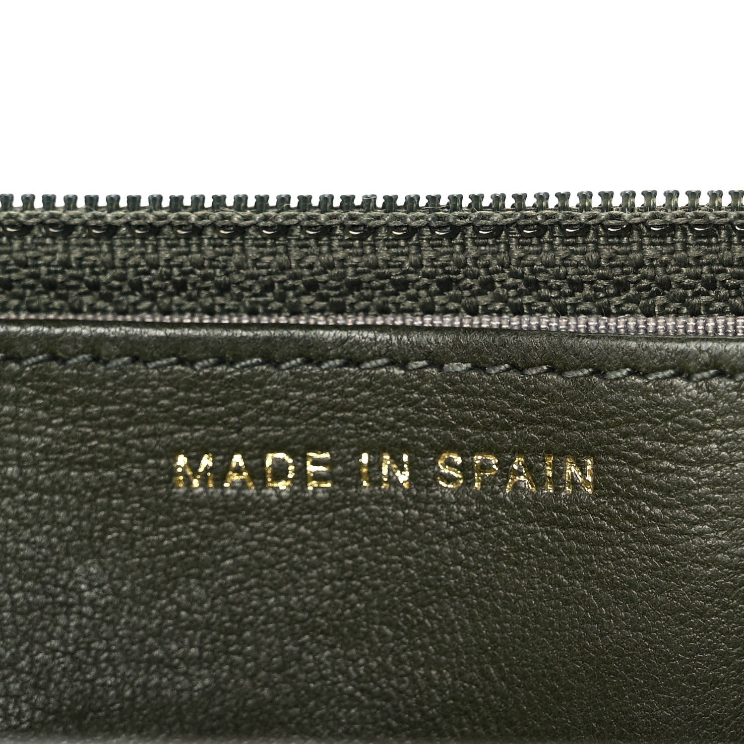 Chanel Lambskin Timeless CC Wallet On Chain WOC Khaki 8 of 9
