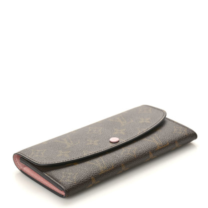 Louis Vuitton Damier Ebene Emilie Wallet Rose Ballerine 4 of 7