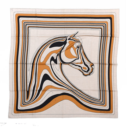 Hermes Cashmere Silk Pegase Paysage Shawl 140 1 of 4