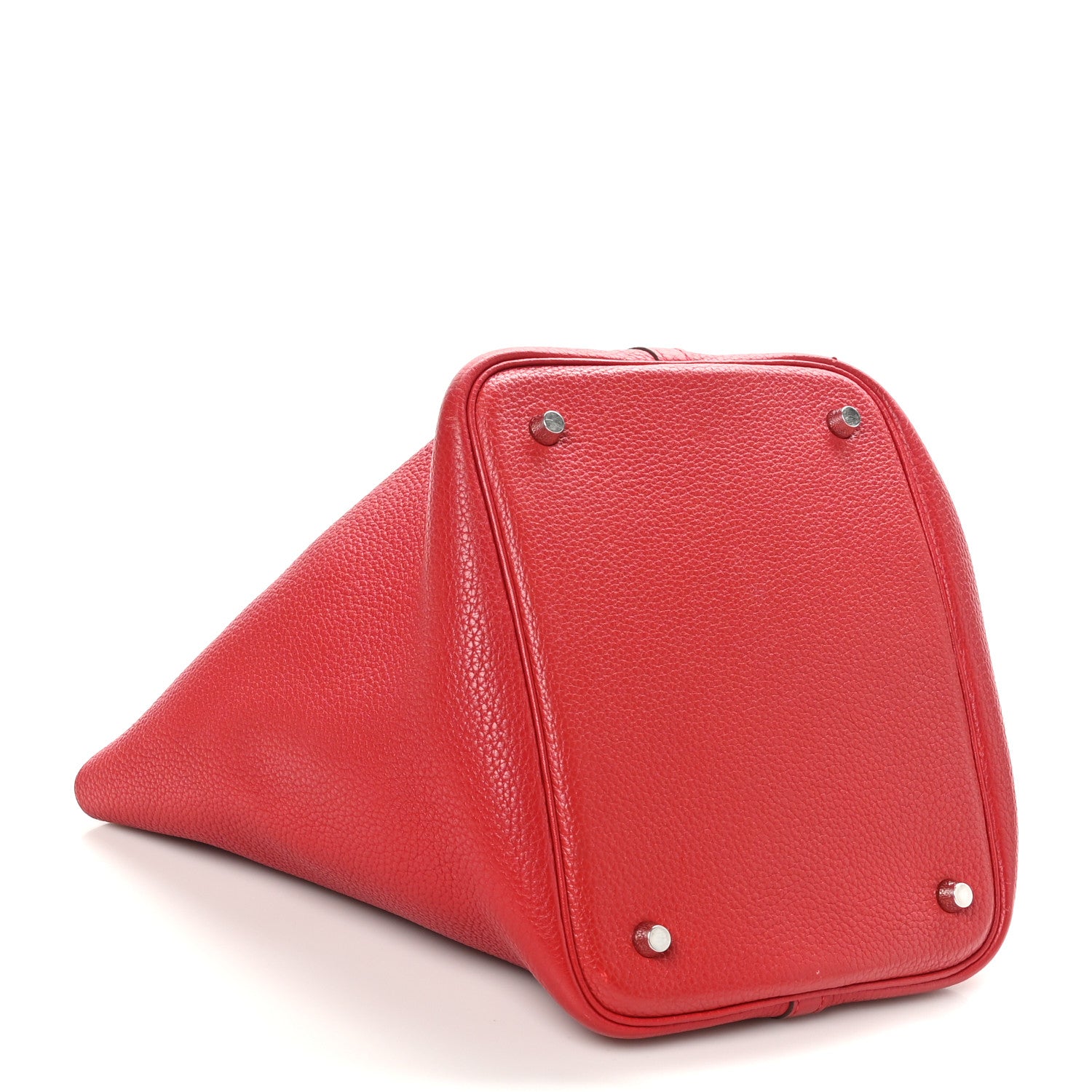 Hermes Taurillon Clemence Picotin Lock 22 MM Rouge Casaque 4 of 10
