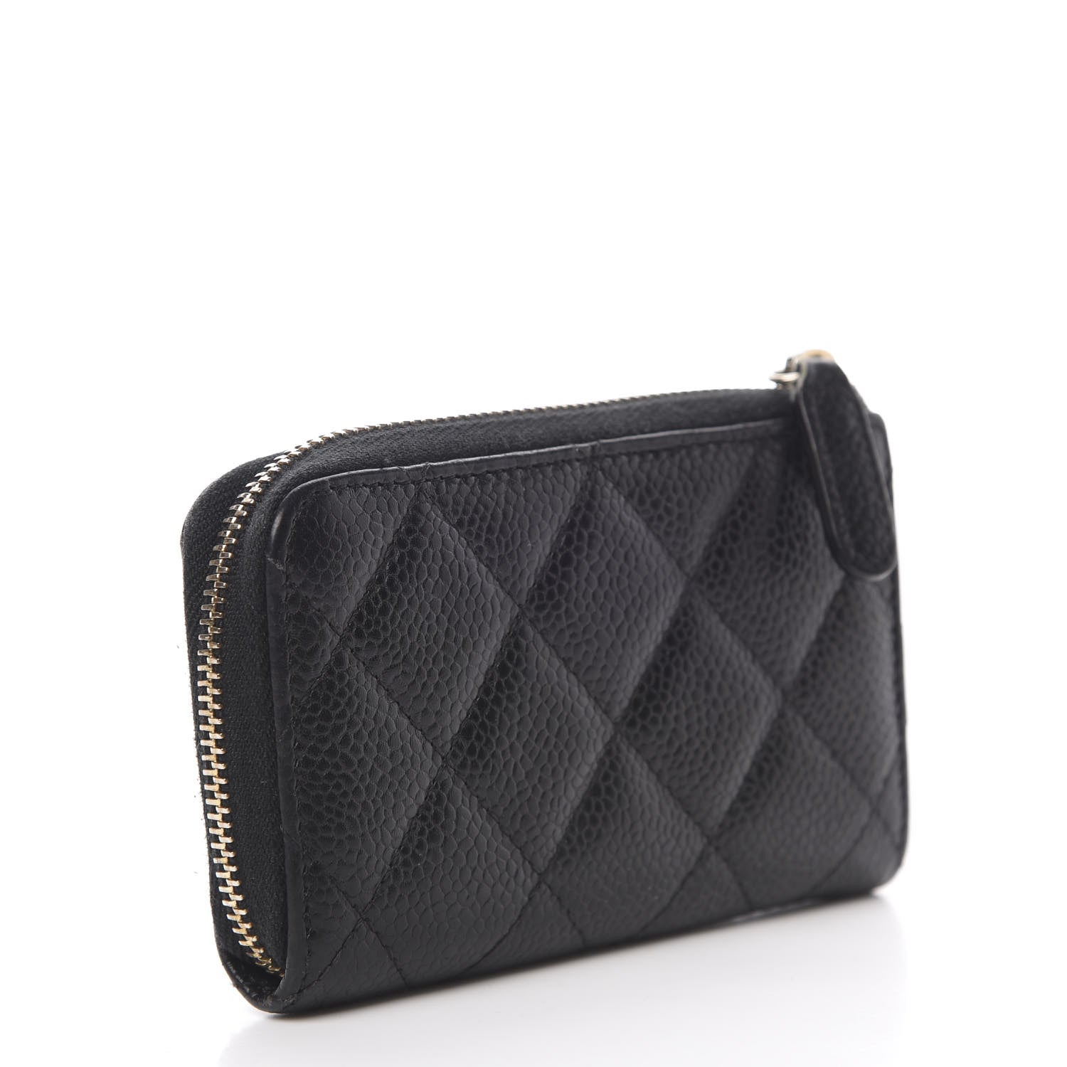 Chanel Caviar Quilted Zipped Key Holder Case Black 3 of 10