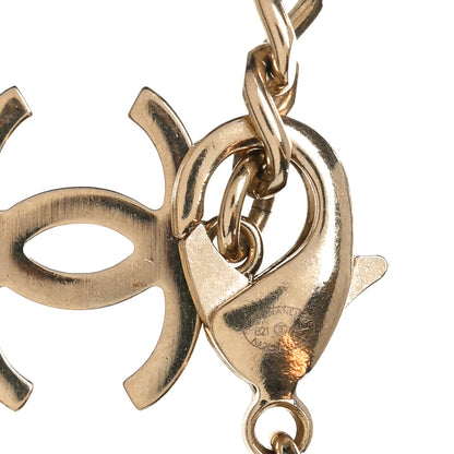 Chanel Crystal Chain CC Link Choker Gold Silver 4 of 5