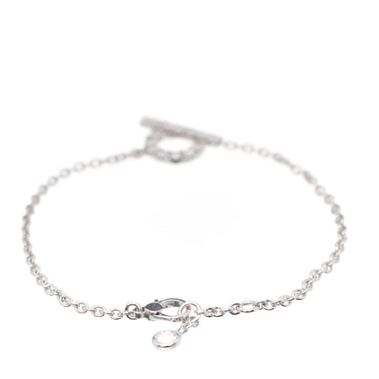 Hermes 18K White Gold Diamond Finesse Bracelet SH 3 of 6