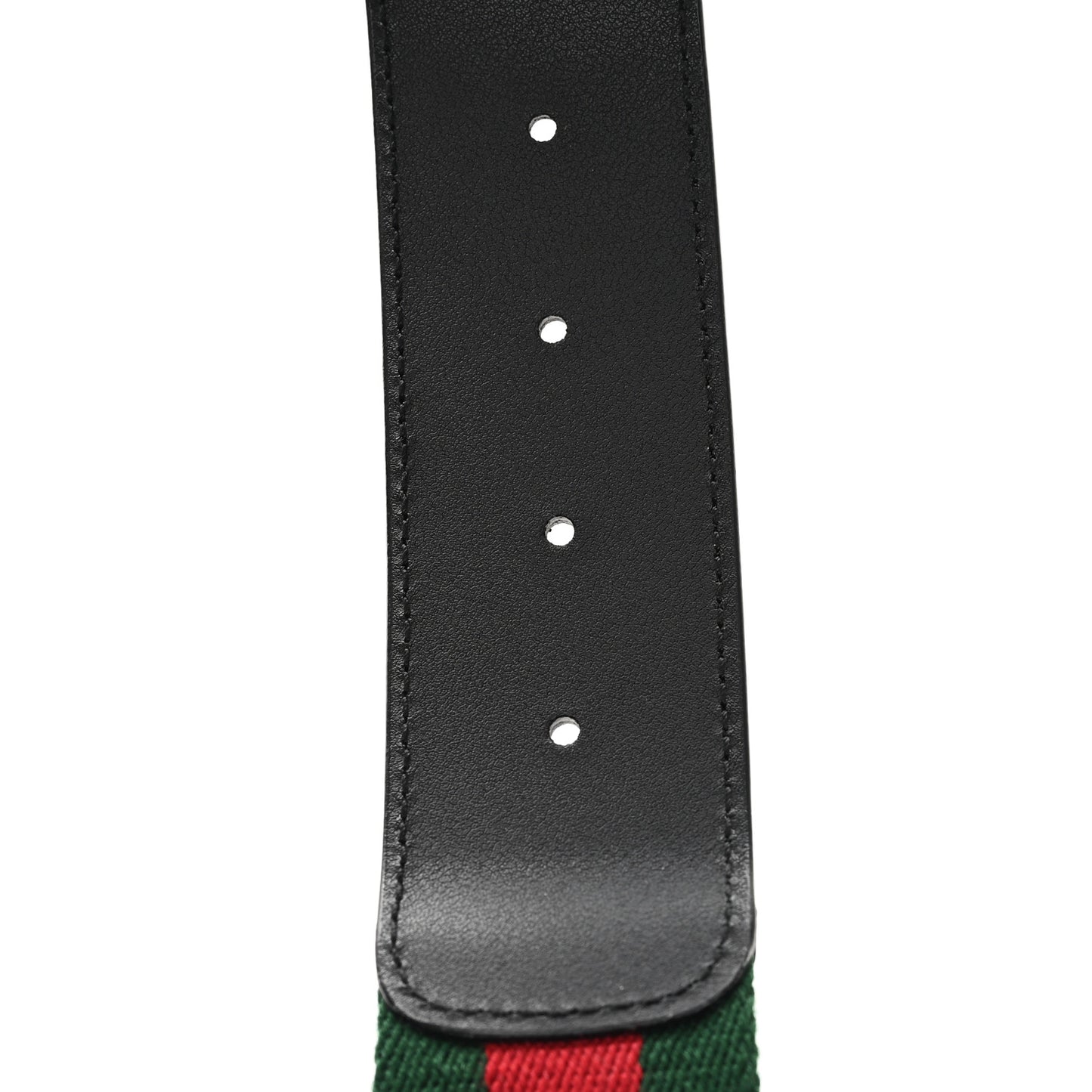 Nylon Calfskin Double G Web 40mm Belt 85 34 Green Red Black