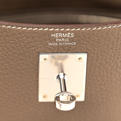 Hermes Togo Kelly Retourne 28 Etoupe 5 of 12