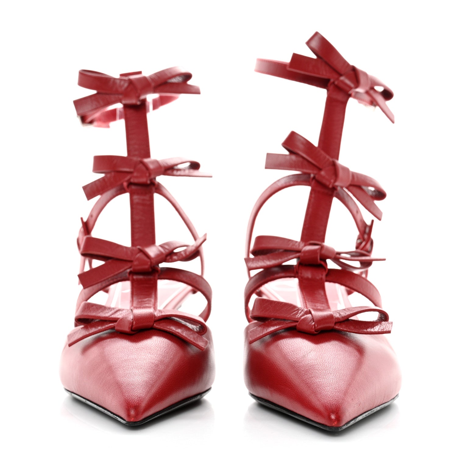 Valentino Garavani Nappa French Bow Gladiator 45mm Sandals 36 Rosso Valentino 2 of 11