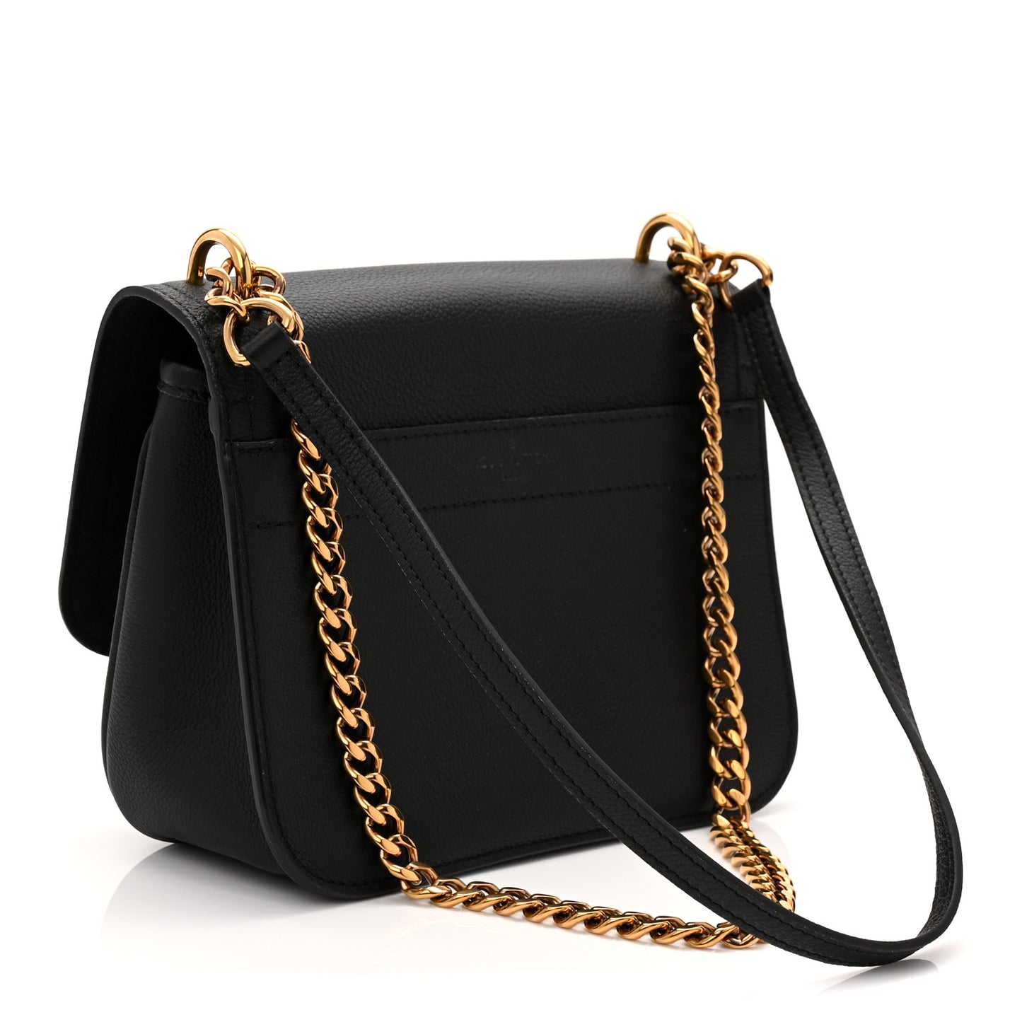 Grained Calfskin Lockme Chain Bag PM Black