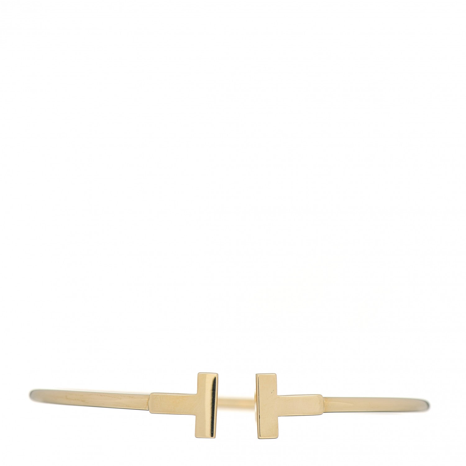 Tiffany 18K Yellow Gold T Wire Bracelet 1 of 5